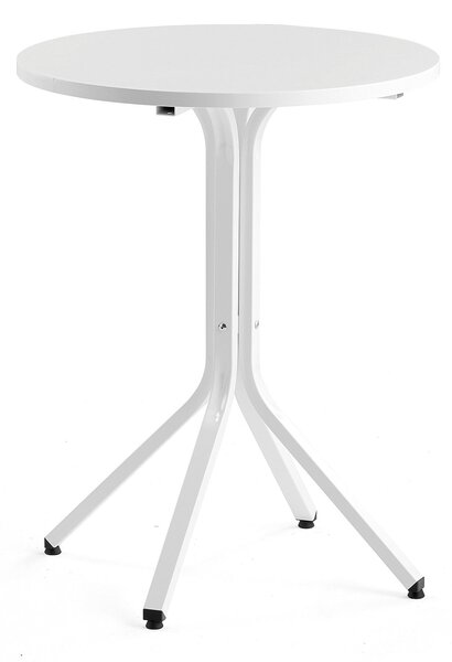 AJ Produkty Stůl VARIOUS, Ø700 mm, výška 900 mm, bílá, bílá