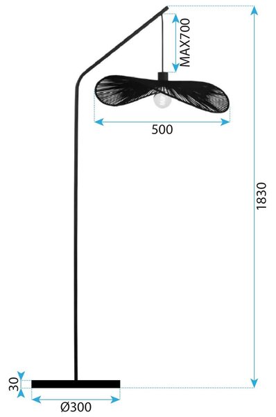 Toolight Stojací lampa Modern A2 APP1834-1F