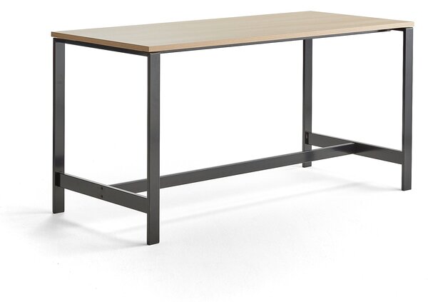 AJ Produkty Stůl VARIOUS, 1800x800 mm, výška 900 mm, černé nohy, dub