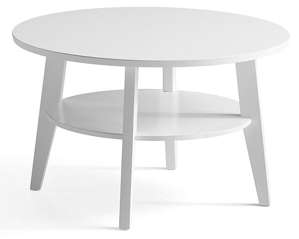 AJ Produkty Konferenční stolek HOLLY, Ø 800 mm, bílý