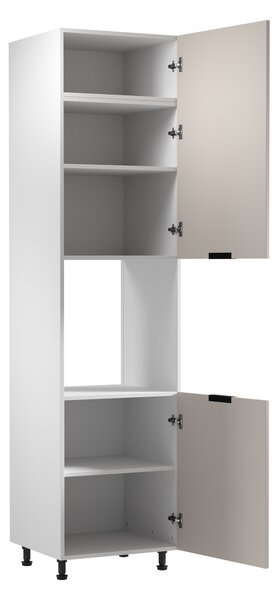 Kuchyňská skříň na vestavnou troubu SALERNO - šířka 60 cm, bílá / béžová