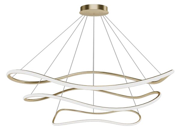 Toolight Toolight, stropní svítidlo 80cm, 24W, 3000K, LHJ018-CP3, zlatá, OSW-50008