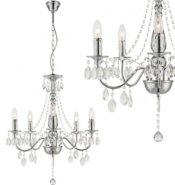 Toolight Rea, Stropní svítidlo EBT014-5CP CHROME, OSW-01249