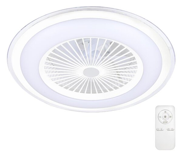 BRILAGI - LED Stmívatelné svítidlo s ventilátorem RONDA LED/65W/230V bílá + DO BG0232