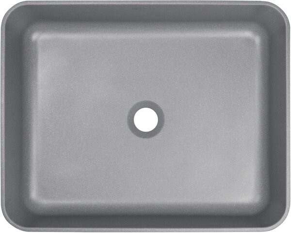 Deante Temisto, granitové umývadlo na dosku 500x400x120mm, šedá metalíza, DEA-CQT_SU5S