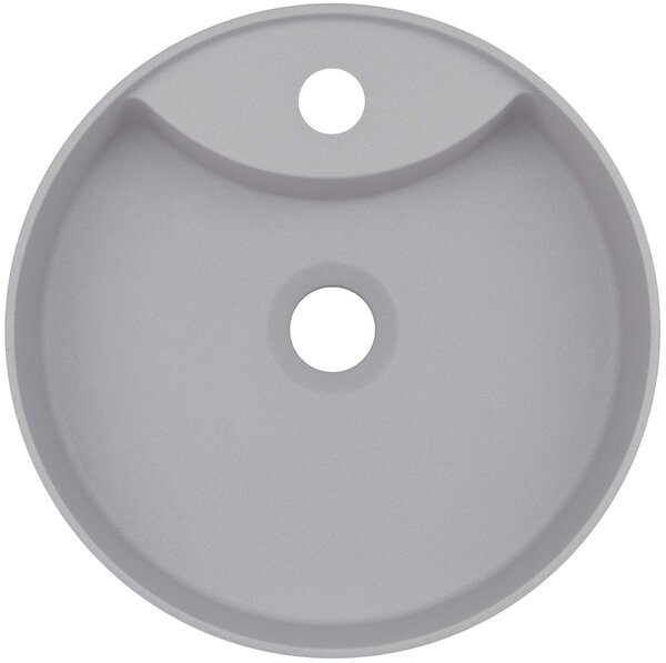 Deante Silia, umývadlo na dosku s otvorom na batériu 360x360x125mm, šedá metalíza, DEA-CQS_SU4B