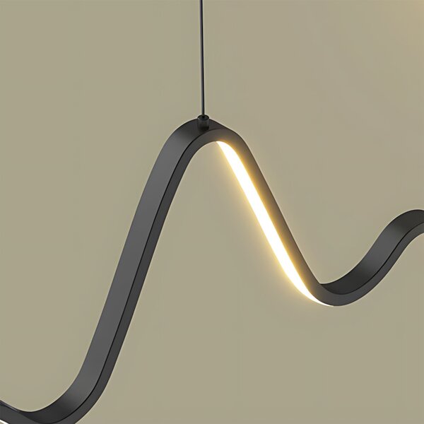 Toolight Toolight, LED závěsné osvětlení 120cm, 36W, 3000K, LHJ033-CP, černá matná, OSW-60020