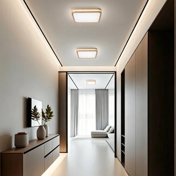 Brilagi - LED Stmív. svítidlo MOLINA SQUARE LED/48W/230V dub 40x40 cm + DO