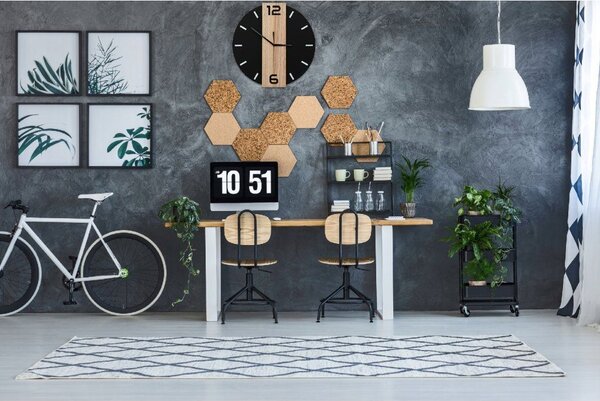 Tutumi Nástěnné hodiny Loft kulaté 35 cm kovové / dřevěné MC70901