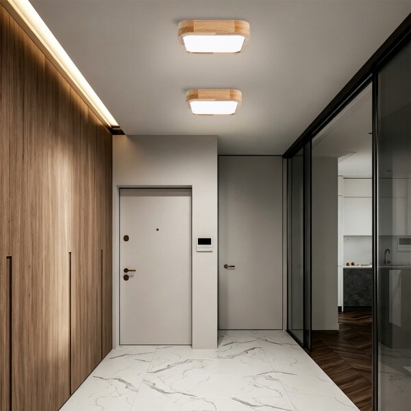 Brilagi - LED Stropní sv. WOODLINE SQUARE LED/32W/230V 3000/4000/6000K dub 30x30
