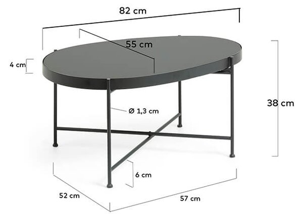 Poškozeno: STOLEK MARSH 82 X 55 ČER