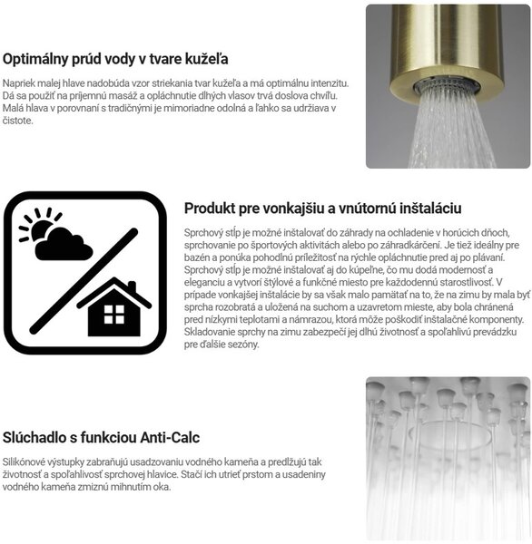 Deante Shower column, with shower mixer - floor-mounted