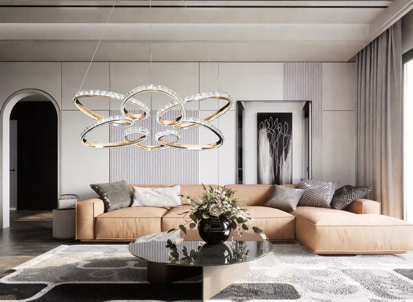 Toolight Závěsné LED osvětlení Urban B4 G001-CP zlaté