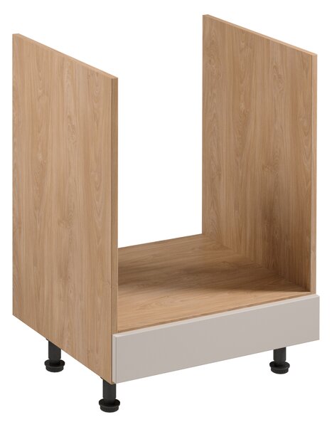 Kuchyňská skříňka pro vestavnou troubu SALERNO - šířka 60 cm, dub / béžová