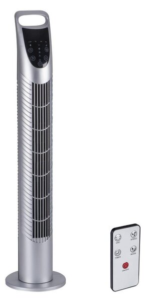 Kanlux 25880 - Sloupový ventilátor VENICO 40W/230V stříbrná + DO KX0364