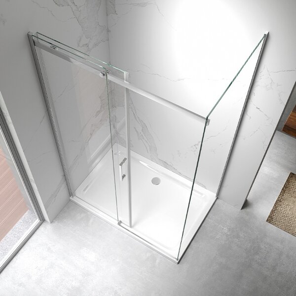 BPS-koupelny Obdélníkový sprchový kout SK-KZ22A 100x80 chrom/transparent - bez vaničky