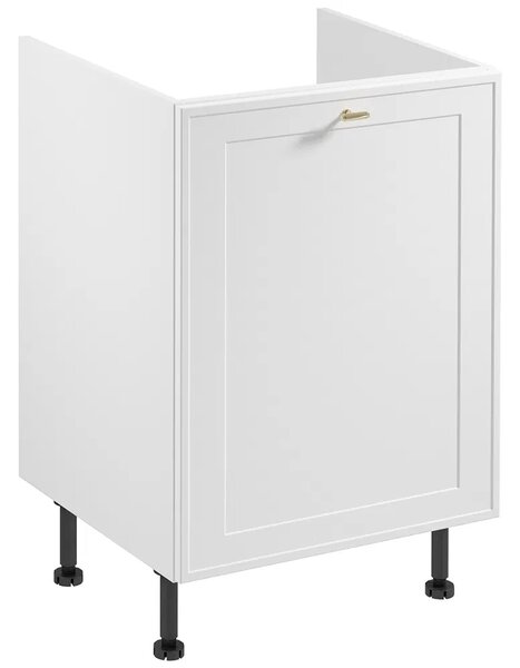 Dřezová skříňka SALERNO - šířka 60 cm, bílá + koše na odpad ZDARMA