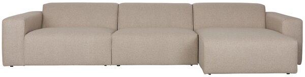 Zuiver Béžová rohová pohovka MILKA 350 cm, pravá
