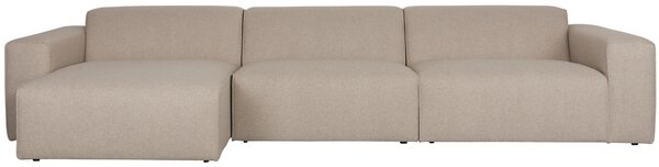 Zuiver Béžová rohová pohovka MILKA 350 cm, levá