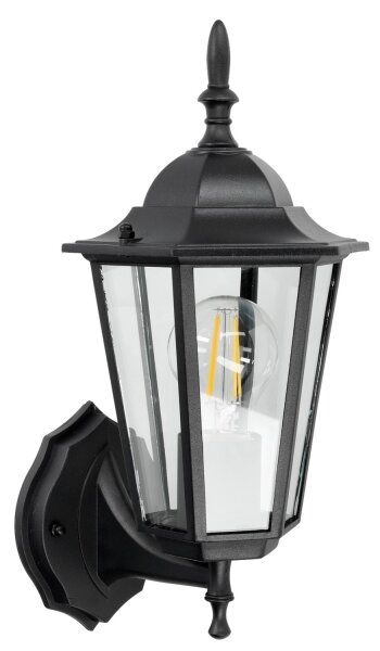 Venkovní nástěnné svítidlo 1xE27/60W/230V IP44 černá