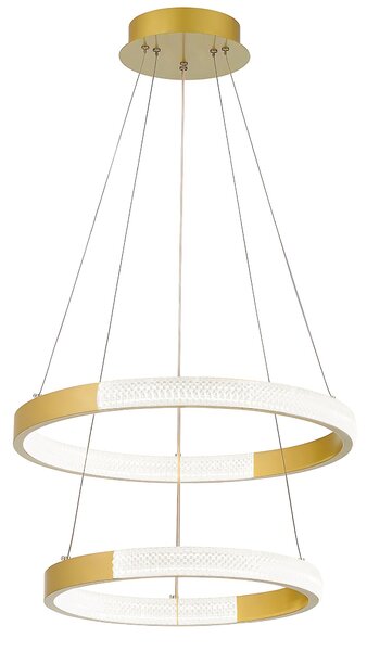 Toolight Toolight, LED závěsné osvětlení, 38W, 3000K, LHJ044-CP2, zlatá, OSW-60027