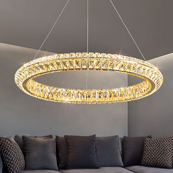Toolight Toolight, LED stropní svítidlo 60cm, 45W, 4000K, APP1768-CP, zlatá, OSW-04344