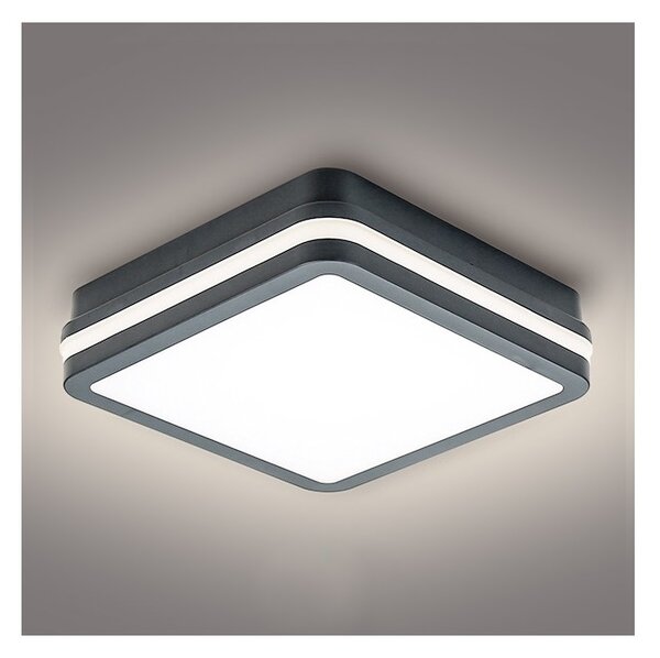 Brilagi - LED Venkovní svítidlo se senzorem BENE LED/18W/230V 22x22 cm IP54