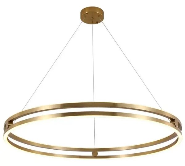 Toolight Toolight, LED závěsné svítidlo 60cm, 76W, 3000K, LHJ015-CP, zlatá, OSW-60009