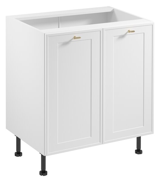 Dolní dvoudveřová skříňka SALERNO - šířka 80 cm, bílá