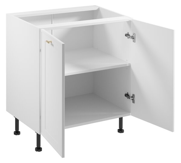 Dolní dvoudveřová skříňka SALERNO - šířka 80 cm, bílá