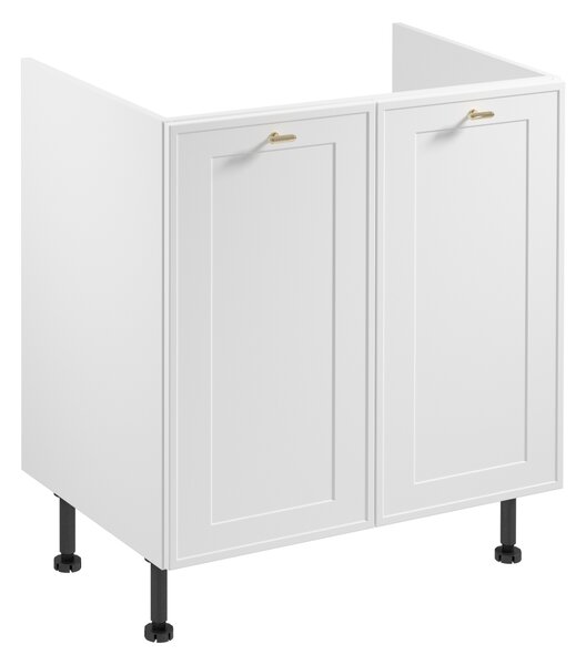 Dolní dřezová skříňka SALERNO - šířka 80 cm, bílá