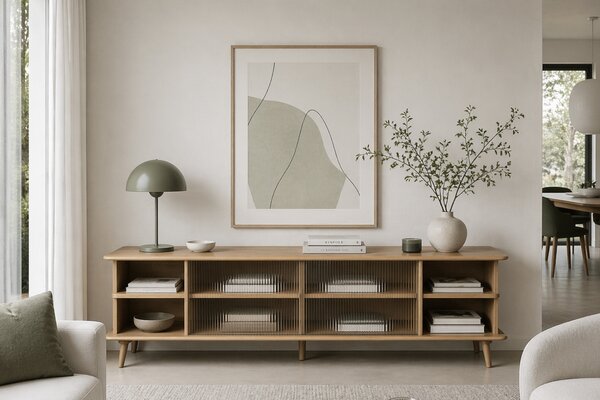 Zuiver Dubová komoda RISE 180 x 40 cm