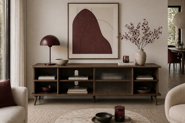 Zuiver Ořechová komoda RISE 180 x 40 cm