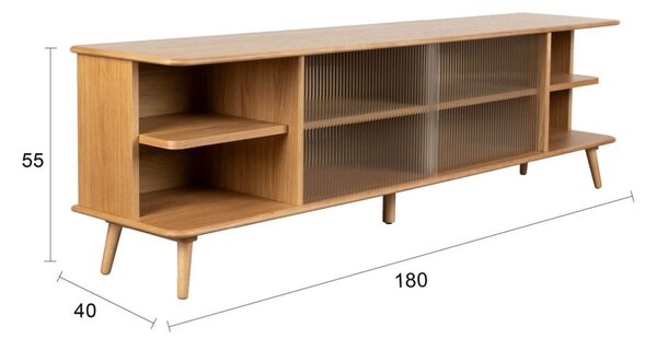 Zuiver Dubová komoda RISE 180 x 40 cm