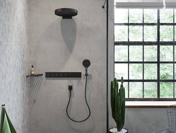 Hansgrohe Rainfinity ruční sprcha 130 3 jet, kartáčovaný černý chrom 26864340