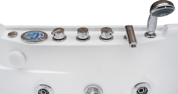 BPS-koupelny Hydromasážní vana HYD-LE796L 140x80 LEVÁ bez ohřevu vody