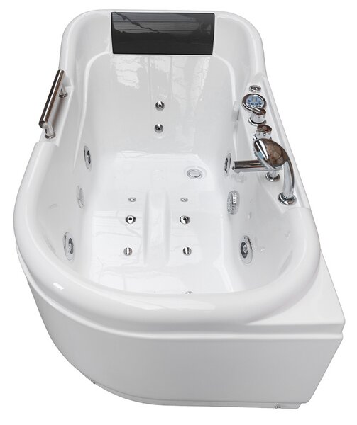 BPS-koupelny Hydromasážní vana HYD-LE796R 140x80 PRAVÁ bez ohřevu vody