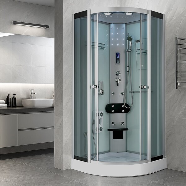 BPS-koupelny Hydromasážní box HYD-R71W 80, 80x80 bez sauny