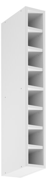 Horní otevřená skříňka SALERNO - šířka 15 cm, bílá