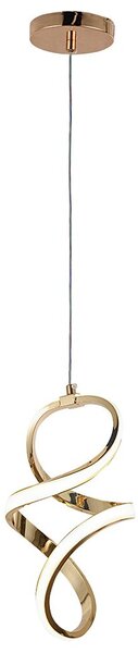 Toolight Toolight, LED závěsné svítidlo 24W, 4000K, 4500lm, G074-1CP, zlatá, OSW-08662