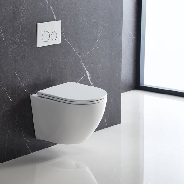 Mereo Mereo, WC závěsné kapotované, Smart Flush RIMLESS, keramické, vč. sedátka, MER-VSD85T1