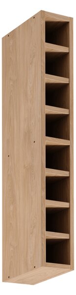 Horní otevřená skříňka SALERNO - šířka 15 cm, dub