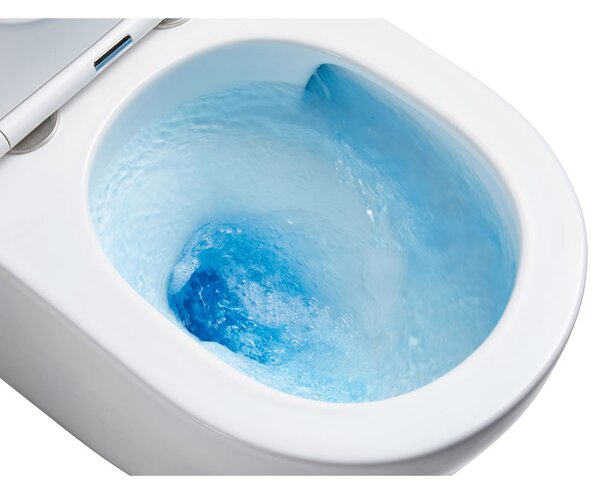 Mereo Mereo, WC závěsné kapotované, Smart Flush RIMLESS, keramické, vč. sedátka, MER-VSD85T1