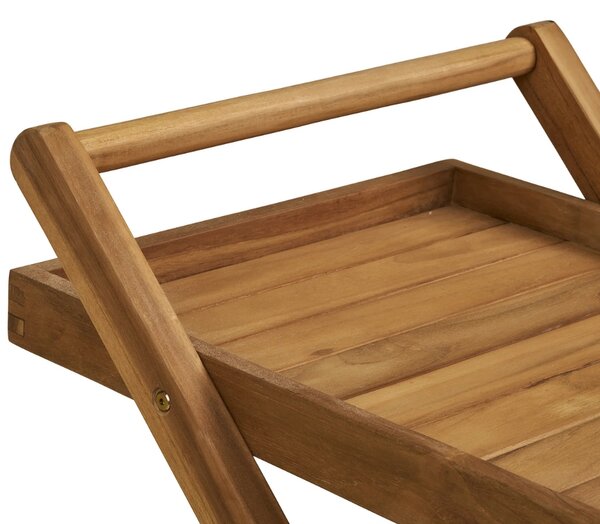 Nordic Living Teakový zahradní servírovací vozík Asako
