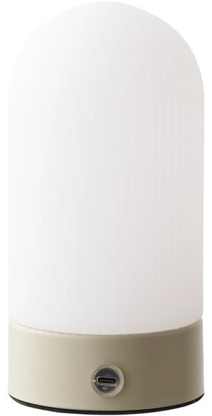 Nordic Living Béžová kovová nabíjecí stolní LED lampa Shifo