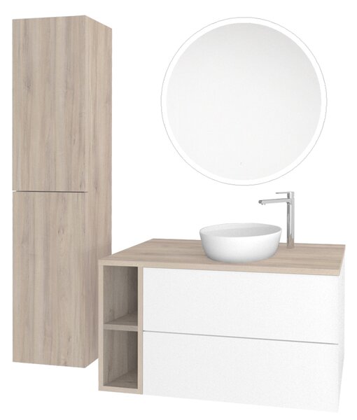 Mereo Mereo, Zrcadlo kulaté pr. 60 cm, LED osvětlení, CN162