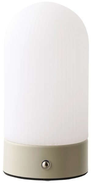 Nordic Living Béžová kovová nabíjecí stolní LED lampa Shifo