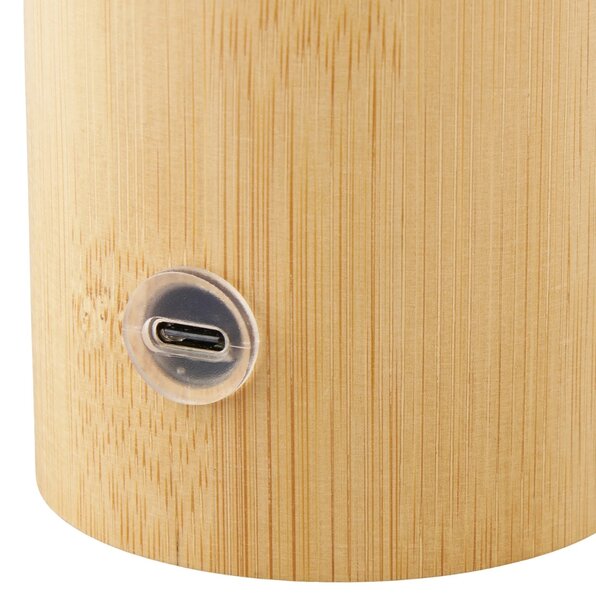 Nordic Living Bambusová nabíjecí stolní LED lampa Taffo