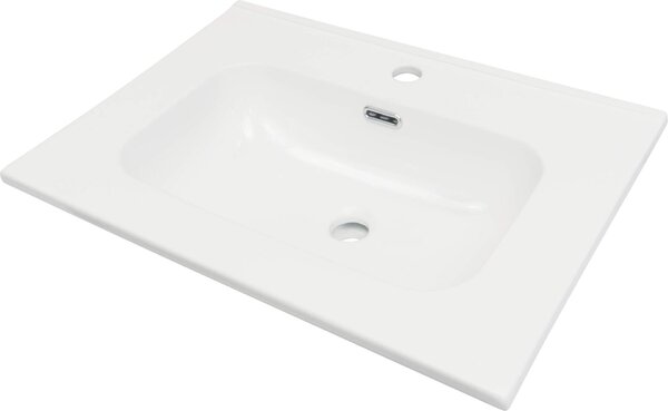 Deante Tubo, keramické umyvadlo na zapuštění 603x460x175mm, bílá lesklá, DEA-CTU_6U6W