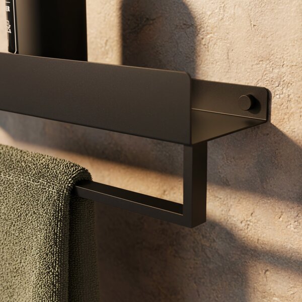 Police do koupelny SF01 60cm black matt